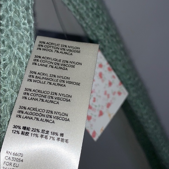 NWT FREE PEOPLE Mint cable-knit pullover crewneck sweater - Picture 4 of 8